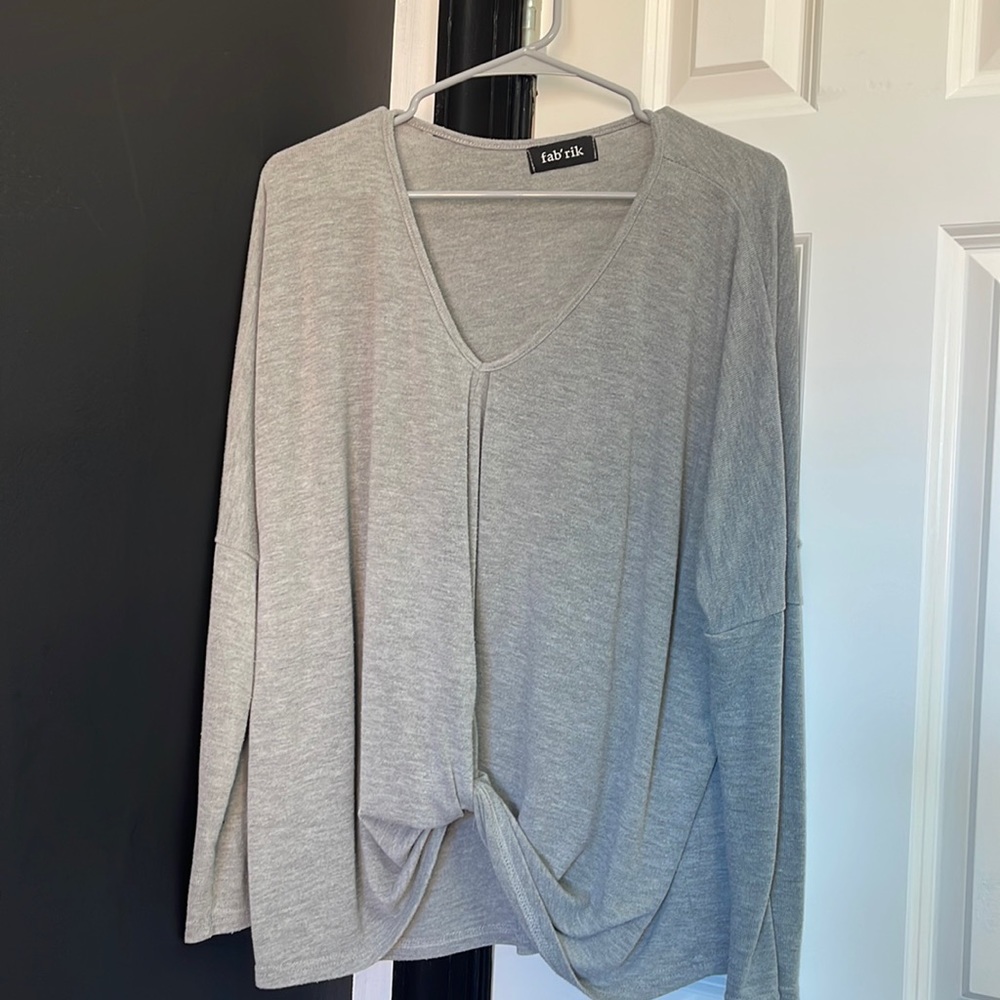 Heather grey light sweater